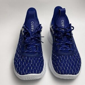 NEW Under Armour Men's SIZE 12 Curry Flow 9 Blue White Basketball UA